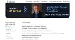 Desktop Screenshot of krych-lex.pl