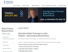 Tablet Screenshot of krych-lex.pl